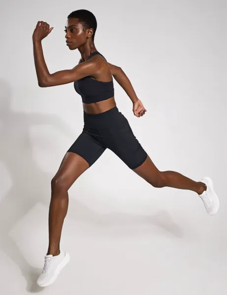 Lilybod Lottie High Waisted Gym Shorts Black