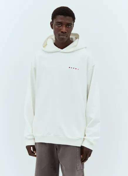 Logo Embroidery Hooded Sweatshirt