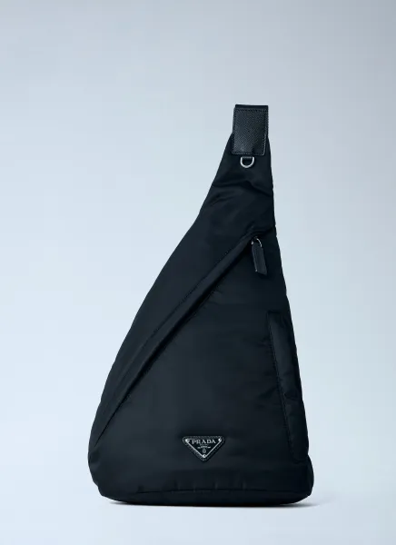 Asymmetric Nylon Sling Bag
