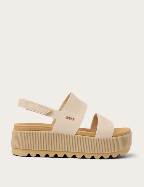 Reef Water Vista Ankle Strap Flatform Sandals Tan