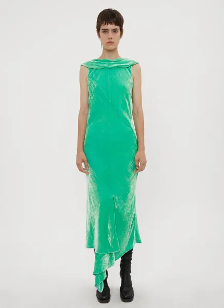 Draped Asymetric Bias Cut Dress