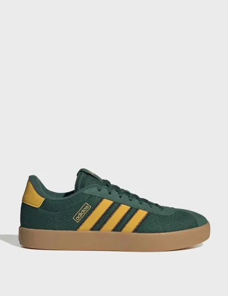 Adidas VL Court 3.0 Leather Trainers Black Mix