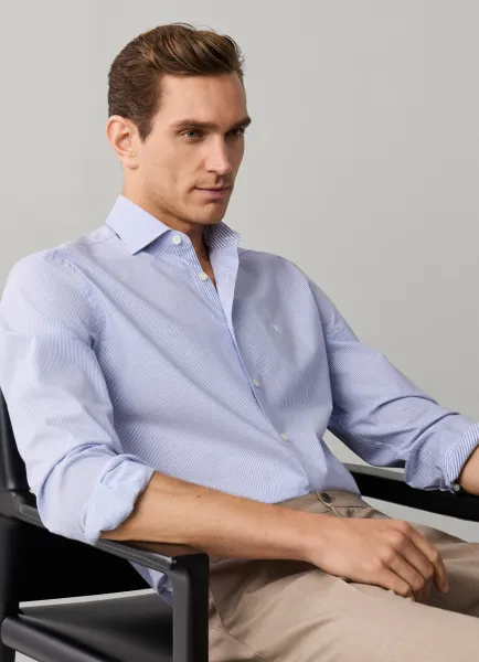Tailored Fit Bi-Stretch Bengal Shirt