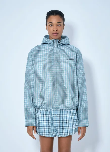 Acne Studios Hooded Check Jacket