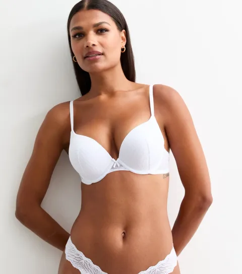 Women's White Zebra Mesh Boost Bra