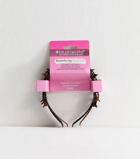 Pack of 3 Butterfly Clip Headbands