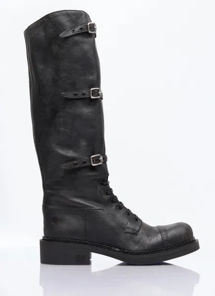 High Leather Boots