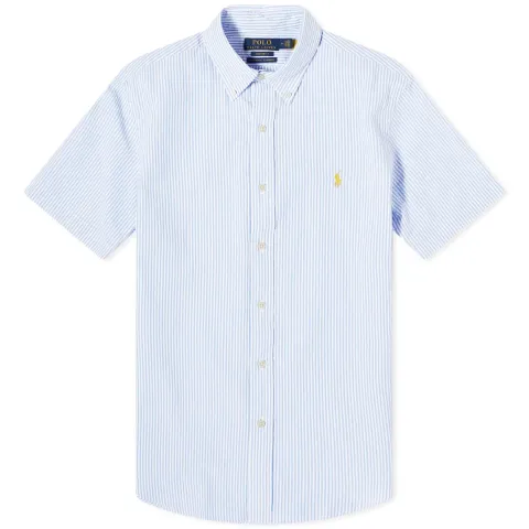Stripe Seersucker Short Sleeve Shirt