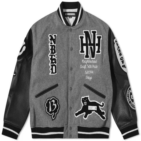 Stadium Wool Leather Varsity Jacket