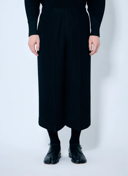 Cropped Pleated Pants