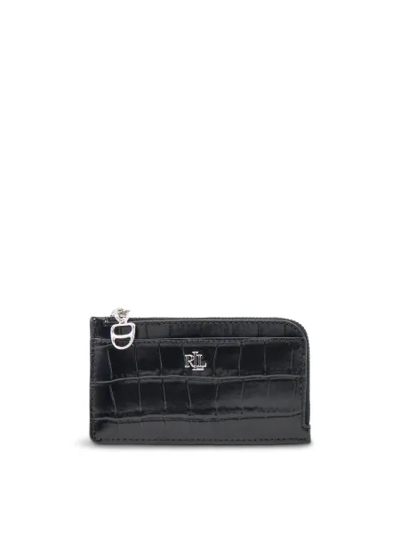 Lauren Ralph Lauren Small Leather Zip Card Case