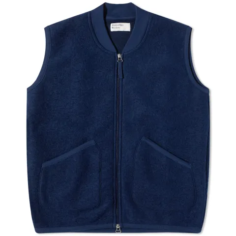 Wool Fleece Zip Waistcoat