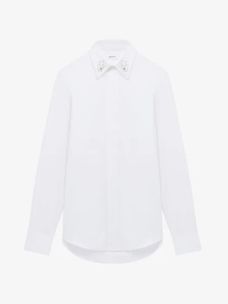 Crystal Mirror Embroidery Shirt