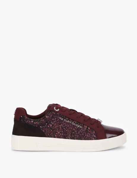 Kurt Geiger Glitter Trainers Red