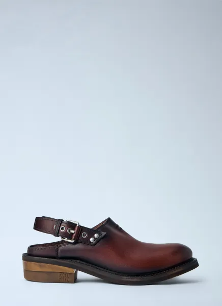 Foule Leather Mules
