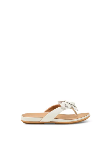 FitFlop Floral Leather Flip-Flops