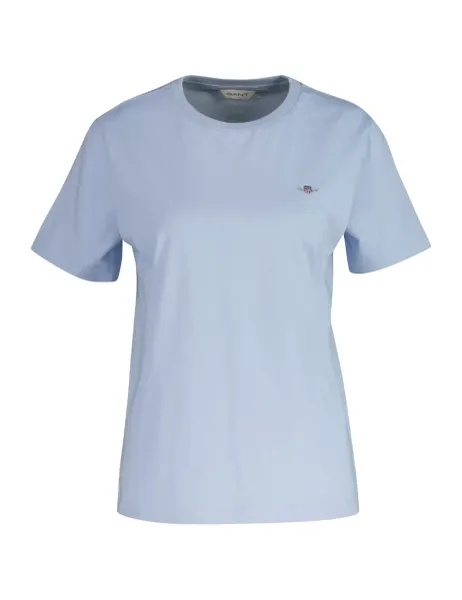 Gant Pure Cotton Logo T-Shirt Blue