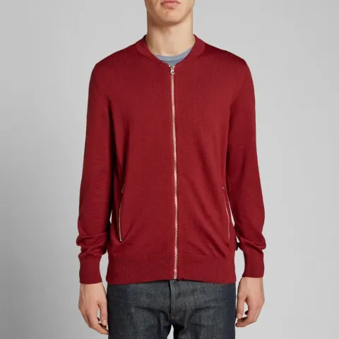 Merino Zip Cardigan