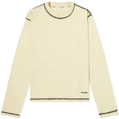 Long Sleeve Contrast Stitch Top