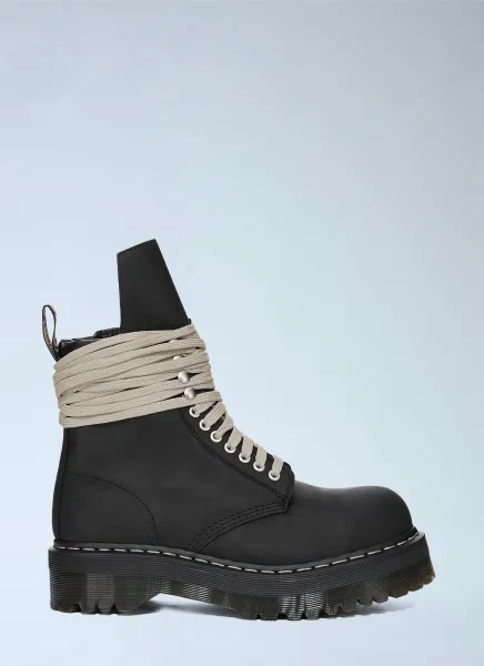 Rick Owens x Dr. Martens Quad Sole Steel Toe Boots