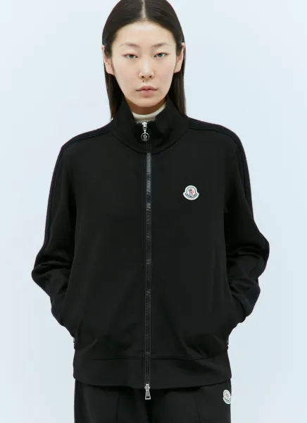 Logo Patch Zip-Up Sweatshirt