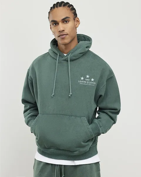 River Island Oversized Fit Lisiere Studios Hoodie