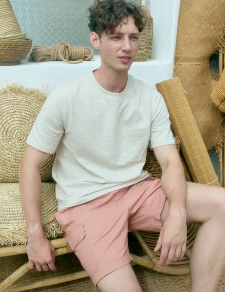 Regatta Teresitos Cotton Rich Waffle T-Shirt Light Pink