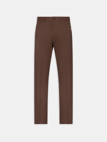 BOOT CUT PANT - DARK BROWN