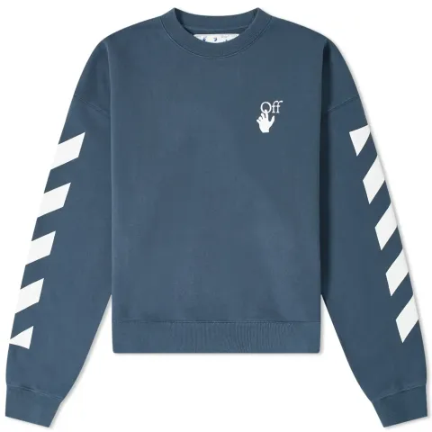 Diagonal Agreement Oversized Crew Sweat