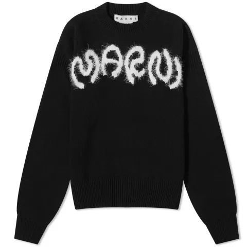 Logo Intarsia Crew Knit