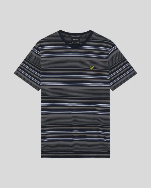 Lyle & Scott Multi Stripe Cotton T-Shirt