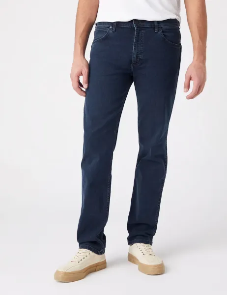 Wrangler Straight Fit Greenborough Jeans Blue Denim