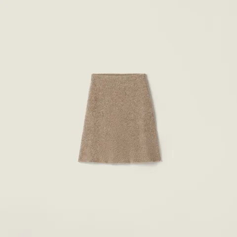 Wool knit skirt