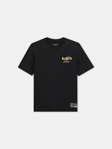 SPORTY LIGHTWEIGHT JERSEY TEE - Black