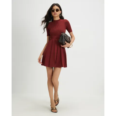 River Island Trim Detail Flippy Knitted Dress