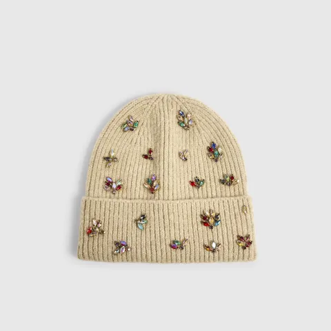 River Island Knit Embellished Beanie
