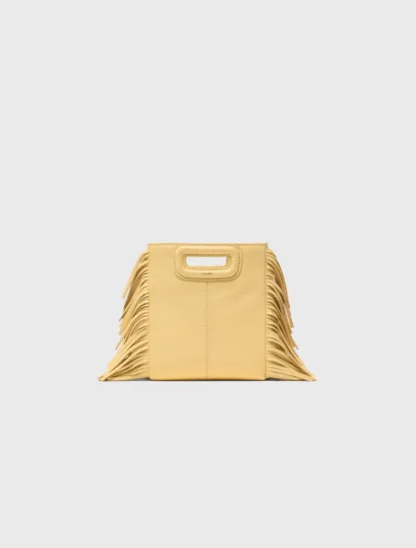 Matte crackled leather M Mini bag