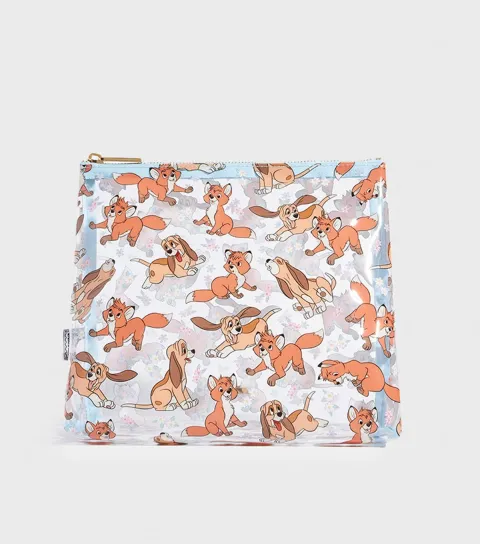 Brown Disney Fox And Hound Wash Bag