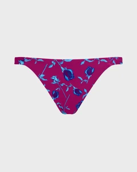 Vilebrequin Women Tanga Bikini Bottom Roses