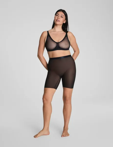 Spanx SPANXsupersmooth SheerSense Mid-Thigh Short Black