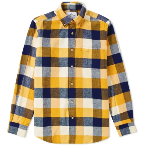 Button Down Ouro Check Flannel Shirt