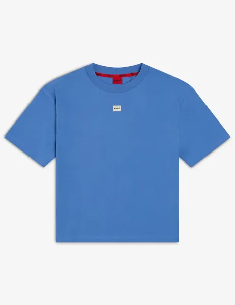 HUGO Cotton Modal Lounge T-Shirt Light Blue