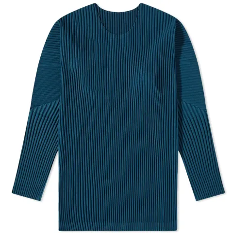 Long Sleeve Pleat T-Shirt