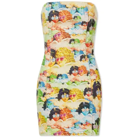 Angel Print Mini Dress