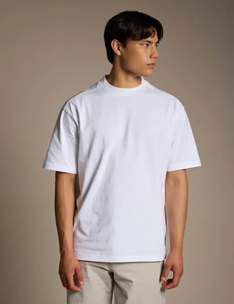 Boss Pure Cotton Crew Neck T-Shirt White