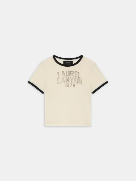 WOMEN - WOMEN'S LAUREL CANYON RINGER TEE - Alabaster