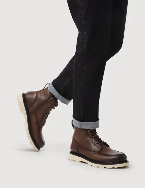 Jones Bootmaker Leather Casual Boots Dark Brown