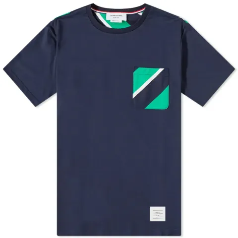 Tie Stripe Pocket T-Shirt
