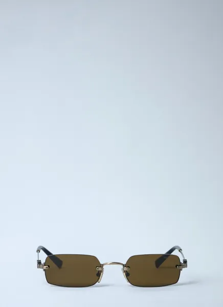 Rectangular Rimless Sunglasses