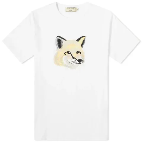 Maison Kitsuné Pastel Fox Head Embroidered Tee
